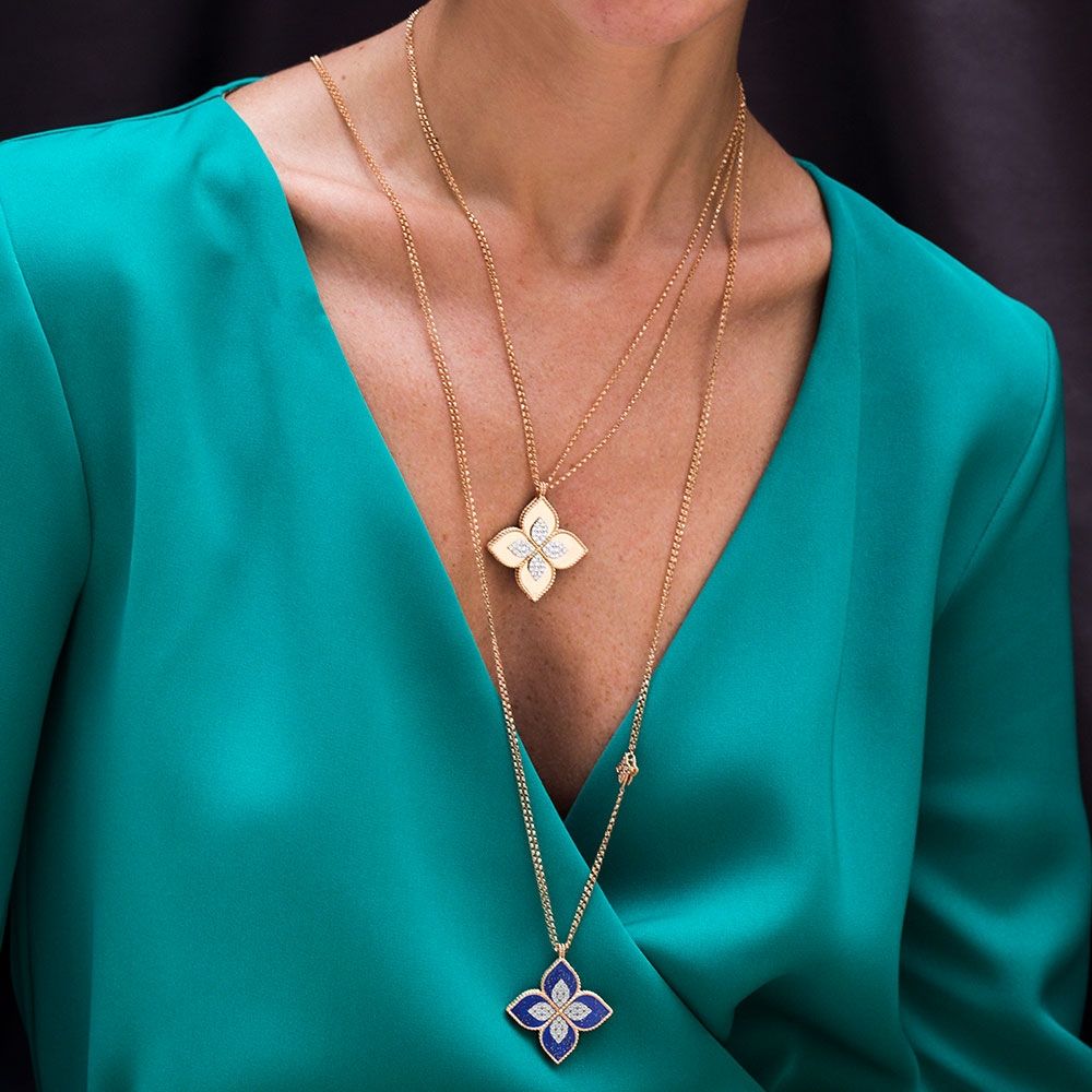 pendente-lapislazzuli-princess-flower-1 Roberto Coin